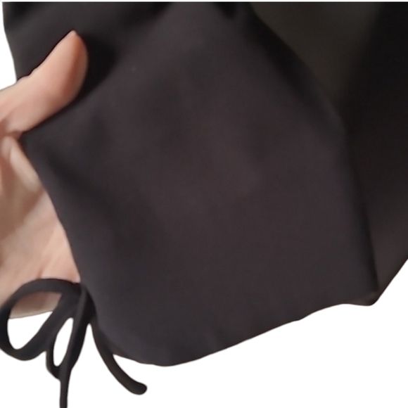 Talbots sz 14 black scalloped neck dress - Picture 3 of 7